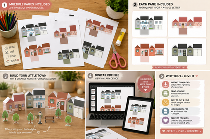 House Paper Craft - The Printable Craft
