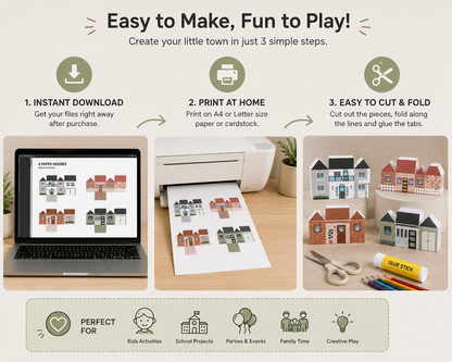 House Paper Craft - The Printable Craft