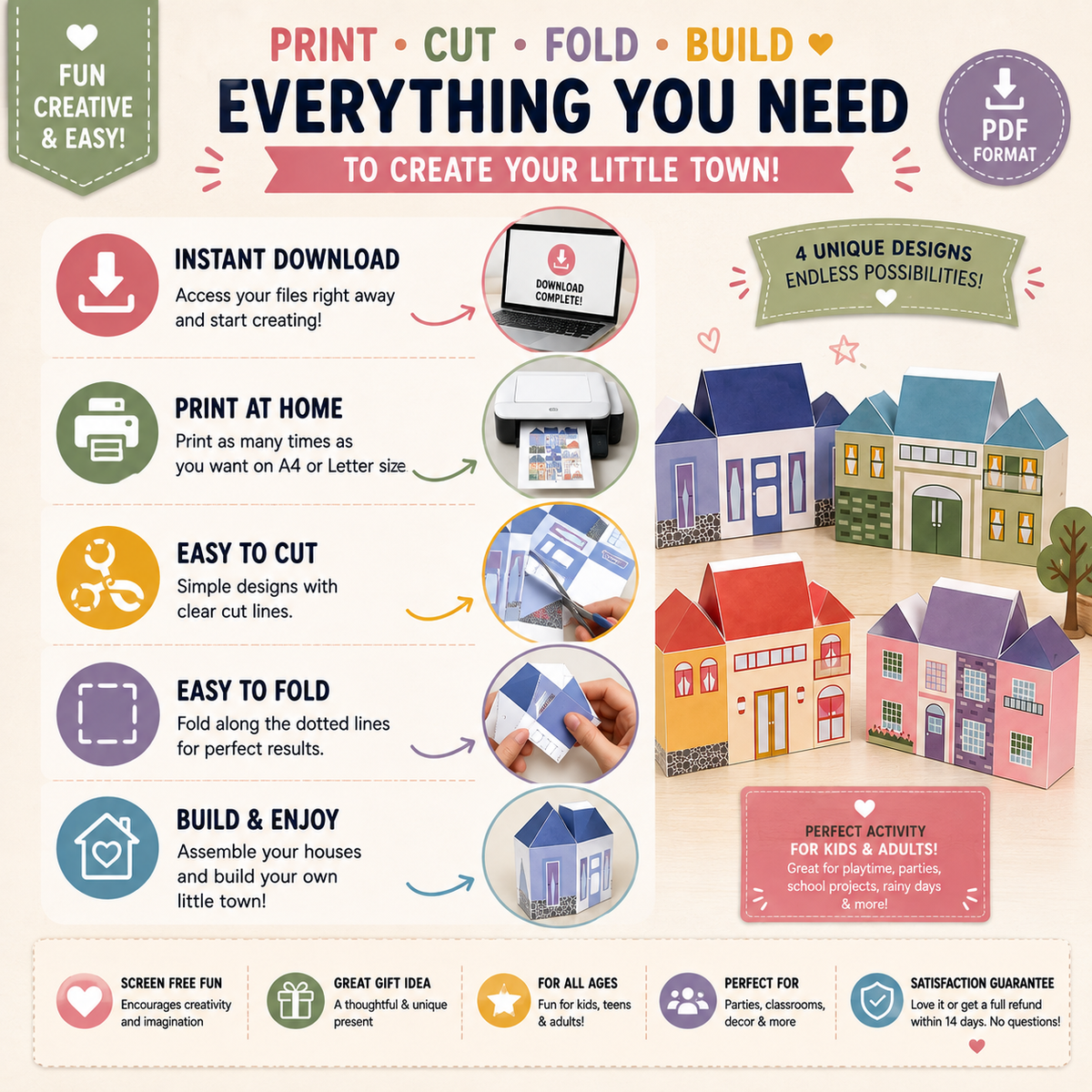 house paper craft - the printable craft