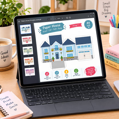 Printable Paper Town Craft Kit